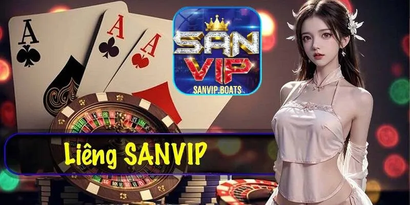 Game bài liêng Sanvip có dùng bộ bài Tây với 52 lá