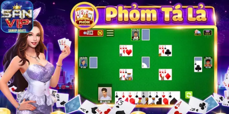 Hướng dẫn cách chơi Phỏm trực tuyến tại cổng game Sanvip