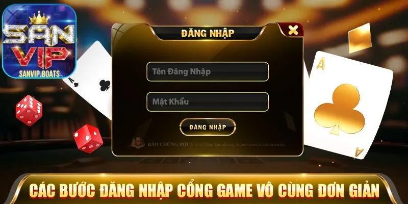 Hướng dẫn đăng nhập Sanvip đơn giản dành cho các tân thủ 