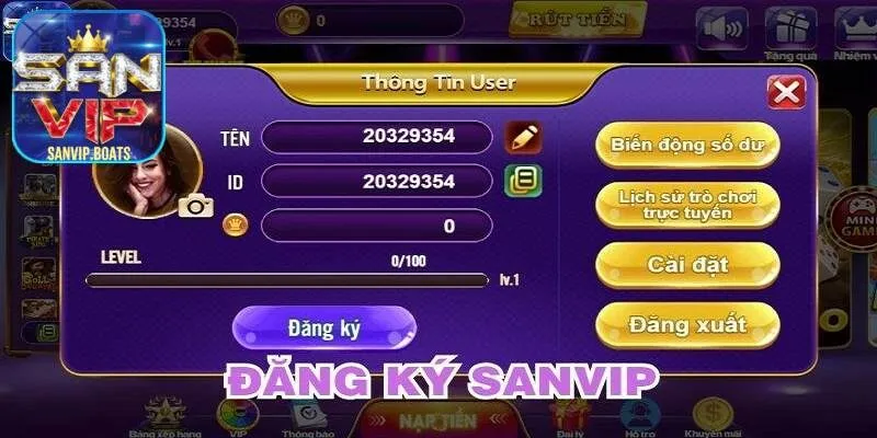 Kết nối mạng kém sẽ gây gián đoạn quá trình đăng ký Sanvip