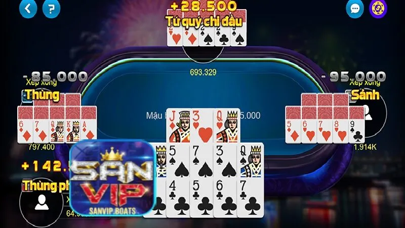 Nắm rõ thứ tự các tay bài khi chơi Mậu binh Sanvip